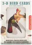 Kikkerland 3D Lenticular Bird Pokersize Deck 54pc Standard Index Waterproof Novelty Playing Cards