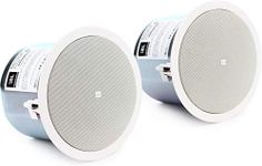 JBL Professional Control 26CT 6.5-Inch Ceiling Loudspeaker Transducer Assemblies, With Transformer Taps, Sold as Pair, White