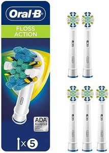 Oral-B FlossAction Electric Toothbrush Replacement Brush Heads Refills, 5 Count