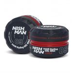 NISHMAN Hair Styling Gel, Hair Wax for Men, SHINE LOOK - 150 ml | Edge Control | Ultra High Strong Hold | Hair Clay Aqua Wax | Wax Stick Hair | Men's Hair Gel (09 Cola)