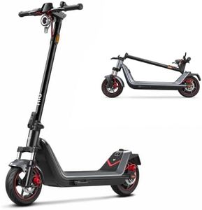 NIU K300X Electric Scooter for Adults, UPG. Suspension, 1000W Peak Power, 37.3 Max Miles, Top 23.6 MPH, 10.5×2.5'' Tubeless Pneumatic Tires, Easy Folding E-Scooter for Daily Commute, Weekend Trip