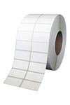 True-Ally 50x38 Direct Thermal Barcode Label Sticker - 2 x 1.5 inch - 50mm x 38mm - 2 Ups - 2000 Labels Per Roll - White Self Adhesive Sticker for Printing Barcoding (1 Roll Per Pack (2000 Labels))