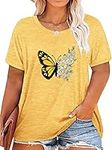Plus Size Butterfly Shirt for Women