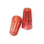 GLOBOMOTIVE Electrical Wire Connectors with Spring Insert Twist Nuts Connector Caps, P3 orange, Pack of 200