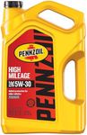 Pennzoil High Mileage 5W-30 Gasoline Engine Oil, 5 Quart