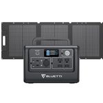 BLUETTI Solar Generator EB70S with PV120 Solar Panel Included, 716Wh Portable Power Station w/ 4 110V/800W AC Outlets, LiFePO4 Battery Pack for Outdoor Camping, Road Trip, Power Outage