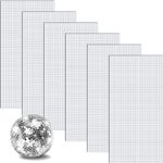 MaehSab 10800 Pieces Self-Adhesive Mirrors Mosaic Tiles, Glass Mirror Wall Sticker, Square Glass Mosaic Stickers Mini Mirror Stickers for DIY Disco Party DIY Decor (5 x 5 mm, Silver)