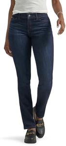 Lee Women's Petite Flex Motion Regular Fit Straight Leg Jean, Niagara, 10 Petite