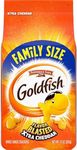 Goldfish Crackers, Flavor Blasted Xtra Cheddar Crackers, Family Size, 10 Oz Bag