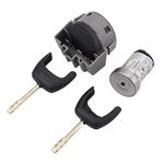 Vehicle Replacement parts, Ignition Switch and Barrel Lock Cylinder Set with 2 Keys for Ford Transit MK7 2006-2013 Ford Focus 1998-2005 Ford Fiesta 2001-2008 Ford Fusion 2001-2012