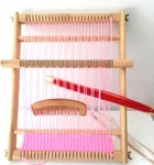 Moufhia Weaving Loom Kit,15"*9.8" Wooden Tapestry Looms with Stand,Wooden Multi-Craft Weaving Loom with Comb for Beginner Adults