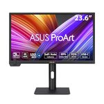 ASUS ProArt Display 24” 4K 12G-SDI HLG Professional Monitor (PA24US) - IPS, UHD (3840 x 2160), 99% Adobe RGB, 95% DCI-P3, ΔE < 1, USB-C, Built-in Motorized Colorimeter, Calman Ready, 3 Year Warranty