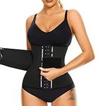 LAZAWG Waist Cincher for Women Waist Trimmer Shaper Workout Girdle Tummy Control Hourglass Waist Trainer Black