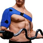 FITTOO Shoulder Support Brace for Men & Women, Shoulder Support Wrap Sleeve for Torn Rotator Cuff, AC Joint Pain Relief, Sports, Gym Workout Shoulder Protect with Ice & Hot Pack Pocket