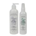 Unscented Daily Face Wash 250ml and Daily Face Moisturizer 120ml Bundle, Face Cleanser & Face Moisturizer for Women and Men, Hydrating Skin Care for Sensitive Skin, Paraben Free, Vegan, (Pack of 2)