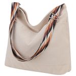 VX VONXURY Crossbody Bag for Women,Large Zip Corduroy Hobo Bag with Adjustable Strap Reusable Grocery Bags for School Travel Teen Girls