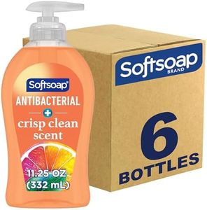 Softsoap Antibacterial Liquid Hand Soap, Crisp Clean Scent Hand Soap, 11.25 Ounce, 6 Pack
