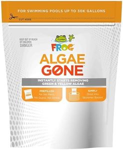 FROG Algae Gone - Dry Formula Algaecide Removes Green and Yellow Algae for Pools up to 30,000 Gallons - Pool Maintenance & Treatment - 3 Pods
