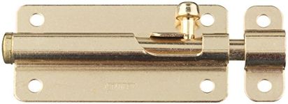 Stanley Hardware S756-400 CD2003 Spring-Lock Barrel Bolt in Bright Brass