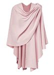 PULI Womens Cross Front Shawl Wraps Elegant Ponchos Finely Draped Knitted Cape Cardigan for Evening Dress Wedding Shawls