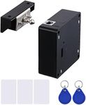 Homello RFID Lock Electronic Cabinet Lock with USB Cable - Hidden DIY Lock for Wooden Cabinet Drawer Locker Cupboard Gun Box with 5 Key Cards/Fobs