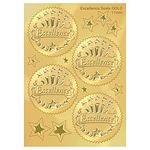 Trend Excellence (Gold) Award Seals Stickers, Classroom Incentives, 32 Count