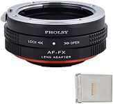 PHOLSY AF to FX Lens Mount Adapter with Aperture Control Ring Compatible with Sony A Minolta AF Lens to Fujifilm X Mount Camera Compatible with X-H2S, X-Pro3, X-T5, X-T4, X-S20, X-S10, X-T30II etc.