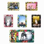 LAGIPA 5Pcs Magnetic Picture Photo Frame 4x6 for Refrigerator/Home/Office/Wall, Magnetic Photo Pocket Display Frame, Fridge Picture Magnets Locker Decor, Magnet & Self-adhesive 2 Stick Way