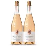 L.A Brewery | Non Alcoholic Sparkling Craft Kombucha Drink - English Blush - Pack of 2 x 750ml - Low Calorie Non Alcoholic Drinks - Kombucha Tea - Gluten Free & Vegan Soft Drinks | Brewed in the UK