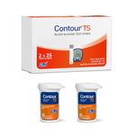 Contour TS Blood Glucose Test Strip (25x2 Strips Pack) | Contour TS Sugar Machine 50 Test Strips