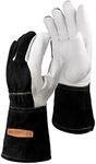 YESWELDER Premium Goatskin TIG Welding Gloves | Top Grain Leather | High Dexterity |True - Fit-M