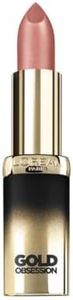 L'Oréal Paris Color Riche Satin Smooth Lipstick, Moisturising Pure Pigment Lip Colour, With Omega 3 & Vitamin E, CP36 Nude Gold