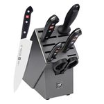 ZWILLING Tradition 7-Piece Kitchen Knife Block Set - Professional Knife Set, Serrated Blades, Ultra Sharp Blades, High Carbon Stainless Steel