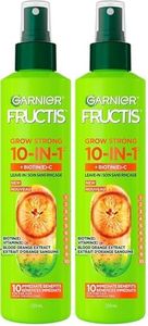 Garnier Fructis Grow Strong Thickening Hairspray for Fine Hair, with Biotin & Vitamin C, 10-in-1 Benefits & Heat Protectant, 239ml (Pack of 2)