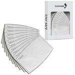 Tanness 10x Mask Filter Replacement, Protective Filter, PM2.5 Protective Filter 5 Layers Replaceable Anti Haze Filters for Mouth Masks