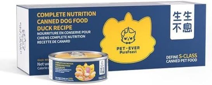 PET-EVER PureFeast Poultry Recipe Wet Dog Food, Grain Free - BPA Free - Natural Raw Dog Pate Food (Pack of 6) 3.5 Ounce Cans