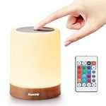 Auxmir Night Light Touch Sensor for Kids Baby, LED Bedside Table Lamp 13 RGB Colors Changing, USB Rechargeable Remote Control Adjustable Dimmable Portable Lamp for Baby Bedroom Nursery Living Room