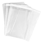 Hustar 100 Pcs Clear Self Sealing Cello Cellophane Bags Bakery Candle Soap Cookies Poly Bags 4*6 inch