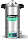 Mxmoonfree 25 Quart Timed Autoclave, Steam-pressurized Autoclave, 15psi at 121℃, for Glassware, Lab Equipment and Mushroom Cultivation 110V