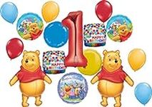 Pooh 1st Birthday Boy Balloon Bouqu