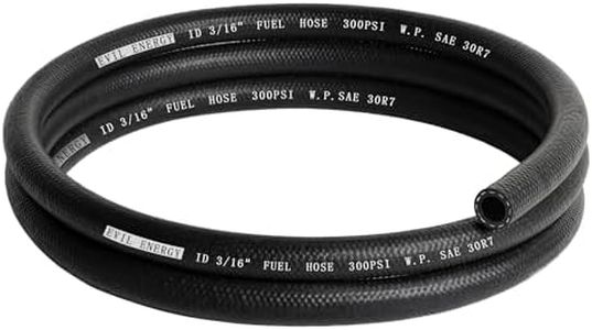 EVIL ENERGY 3/16 Fuel Hose Line Push Lock NBR Rubber SAE 30R7 5FT 300PSI