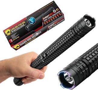 Guard Dog Security All-in-One, Stun Gun 300 Lumen Flashlight with Glass Breaker for Self Defense, Rechargeable