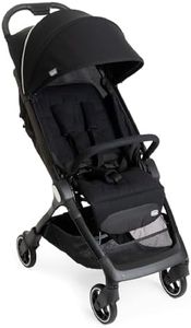Chicco We Kinderwagen, faltbar, ultraleicht, ab Geburt bis 22 kg, Reise-Kinderwagen, ultra-kompakter, neigbar, EinHand-Verschluss, gepolsterte Schultergurte, Tasche und Regenschutz, Schwarz