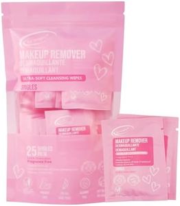 Air Jungles Makeup Remover Wipes Singles 25 Count, Extra Large 6" x 8", Fragrance-Free, Removes Makeup and Oil, Ultra Soft Cleansing Wipes, Alcohol Free