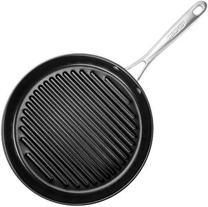 TECHEF - Onyx Collection Grill Pan Coated with New Teflon Platinum Non-Stick Coating PFOA Free, 12", Black