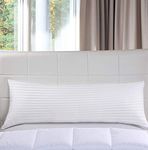 Tishnagi Designer Body Pillow for Side Sleeper, Cuddle, Hug, Pregnancy (White, Long Pillow only)