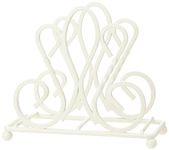 Premier Housewares 508282 De Lis Napkin Holder - Cream H12 x W14 x D7cm