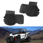 LitMiRaCle Sport Speaker Enclosures for Polaris RZR XP 1000/XP 4 1000 2024, UTV Rear Seat Speaker Pods Mount Brackets Holders for Polaris Accessories(2PCS, Support 6.5" Speakers)