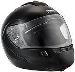 Studds NINJA 3G Flip Up Full Face Helmet with Double Visor(Black, L)