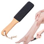 Foot Files and Pumice Stone Set for Hard Skin - Premium Beech Wood & Silicon Carbide for Smooth Feet and Hands